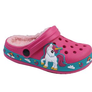 2024 winter fur outdoor slipper women eva Custom Logo garden shoes