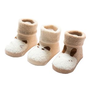 Autumn Winter Children's Socks Mid-tube Kids Socks Cute Cartoon Pattern First Walking Girls Boys Baby Socks