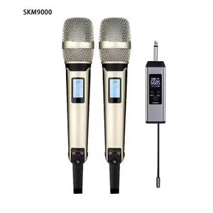 SKM9000 Wireless Microphone Professional UHF Frequency Adjustable Metal Sheel For Paryt Show Teaching Wedding