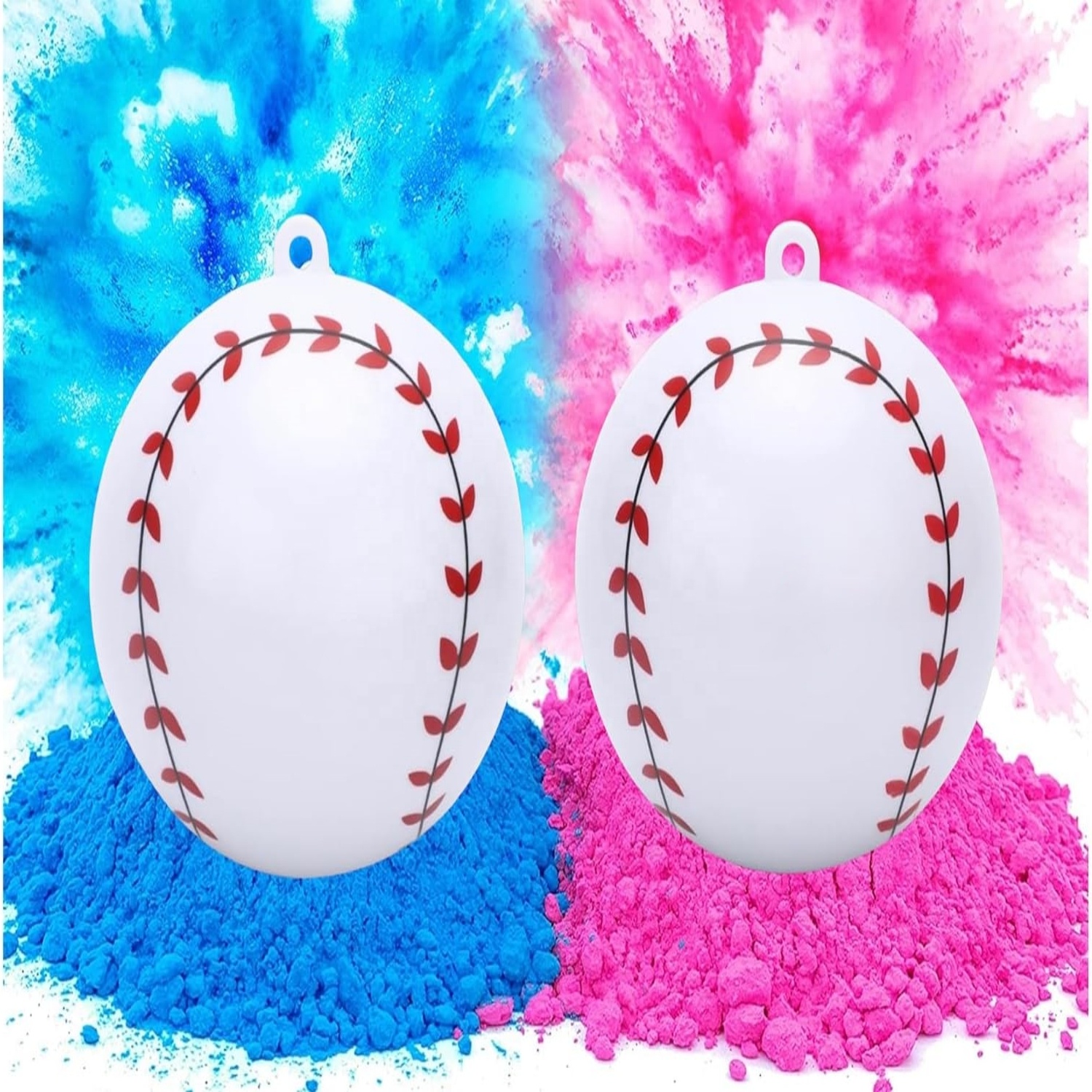 Guangzhou Top Quality Golf Products Co., Ltd. Gender Reveal Baseball softball huge big bright powder exploding baseballs Best Idea for Boy or Girl baby shower