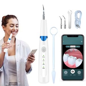 Ultrasonic Dental Scaler High Frequency Electric Dental Plaque Remover Smart Portable Wireless Oral Care Dental Tools