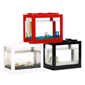Mini Fish Tank Home Decoration Desktop Small Aquarium Acrylic Portable Fighting Fish Tank