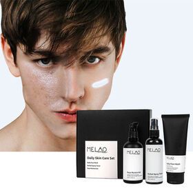 Men Set Face Anti Skincare Wash Acne Moisturizing Private Label Mens Control Oil Scrub Cream Men's Skin Care ProductsPopular