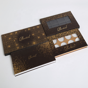 Custom printed fashionable eyeshadow palette new design paper make up boxes