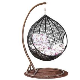 Easy installation water drop indoor wicker rattan hanging swing egg chair garden outdoor patio swings