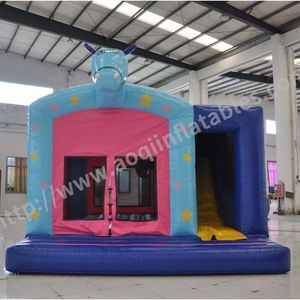 Inflatable Bouncer Castle Game For Kids Inflatable House Party Jump Bouncing And Slide Combo Outdoor