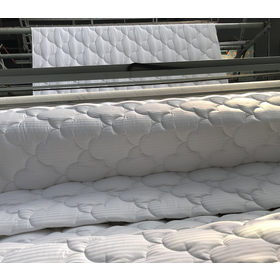 Wholesales 100% cotton 233T 4"x4" diamond  white color hotel used for mattress topper