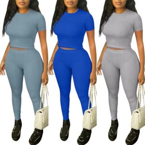 women's winter clothing ribbed knit tshirt and pants legging 2 two pieces set loungewear ropa de mujer fall 2024 women clothes