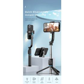 High-Quality Detachable Phone Clip With 360 Degree Rotation Remote Control Selfie Stick Tripod With Beauty Light