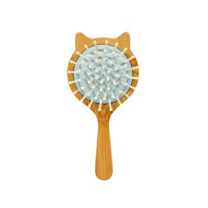 INS Mini Compact Bamboo Comb Woman Long Hair Air Cushion Comb Portable Home Anti-static Massage Airbag Comb