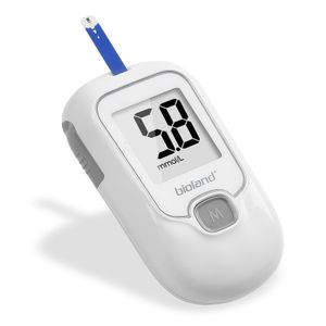 Bioland oem blood glucose meter in taiwan with 50pcs sugar test strips blood glucose monitor kit for hospital
