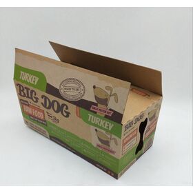 DongGuan Box Ltd. Dog food packaging box .big dog raw food box, kraft paper box .Pet packaging box with window to show product