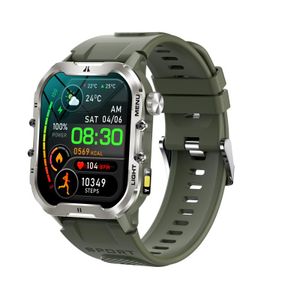 T26 BT Outdoor Smartwatch Camera IP68 Waterproof Blood Pressure Blood Oxygen Heart Rate Monitoring Sports Flashlight Function