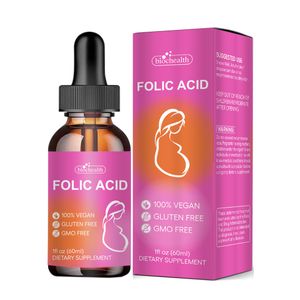 Pcos Fertility Folate Tablets Folic Acid Liquid Drops Prenatal Vitamin Supplement for Healthy Pregnancy