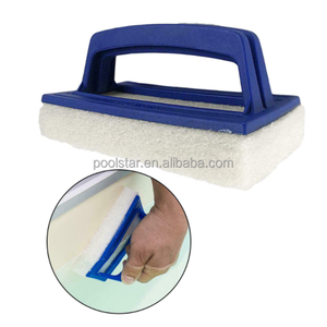 High Quality Plastic Scrubbing Pad Brush with Sponge for Pool Cleaning Swimming Pool Cleaner and Filter
