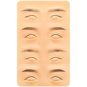 3D Eyebrow Eyeliner Tattoo Silicone Brow Training Tools Microshading Latex Permanent Makeup Skin Microblading Practice Kit