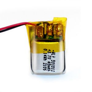 Hot Sale Small and generic Lithium Battery 3.7V 501012 40mAh Lipo Battreries with KC CE Certification for Smart watch