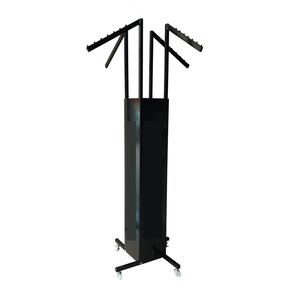 New store hanging clothes display rack with wheels