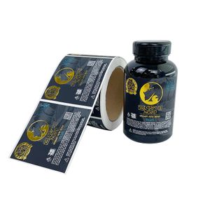 OEM ODM High Quality 3D Embossing Custom Printing Factory Wholesale for Health Supplements Stickers