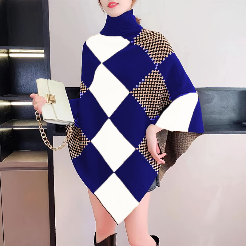 custom OEM ODM manufacturer sorority Coat knitted Pullover jacquard wrap sweater shawl cardigan