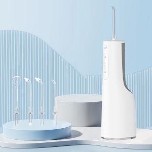 OEM Cordless 6 TIPS Dental Teeth Irrigator Portable water flosser Rechargeable IPX7 Waterproof water irrigator