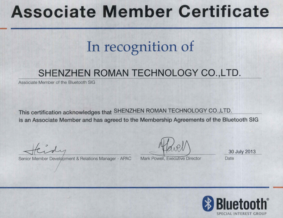 Shenzhen Roman Technology Co., Ltd. TWS Earbuds