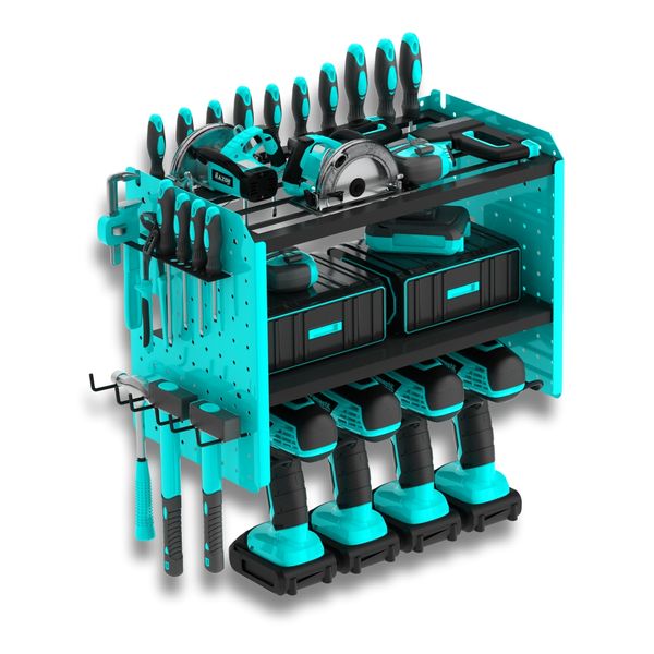 Power Tool Organizer,Drill Holder Wall Mount,Heavy Duty Garage Tool Organizer And Storage