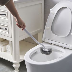 Hot Arc Handle Plastic Toilet Brush Multi-Angle PP Bathroom Cleaning Brush Factory Direct Customizable OEM Support