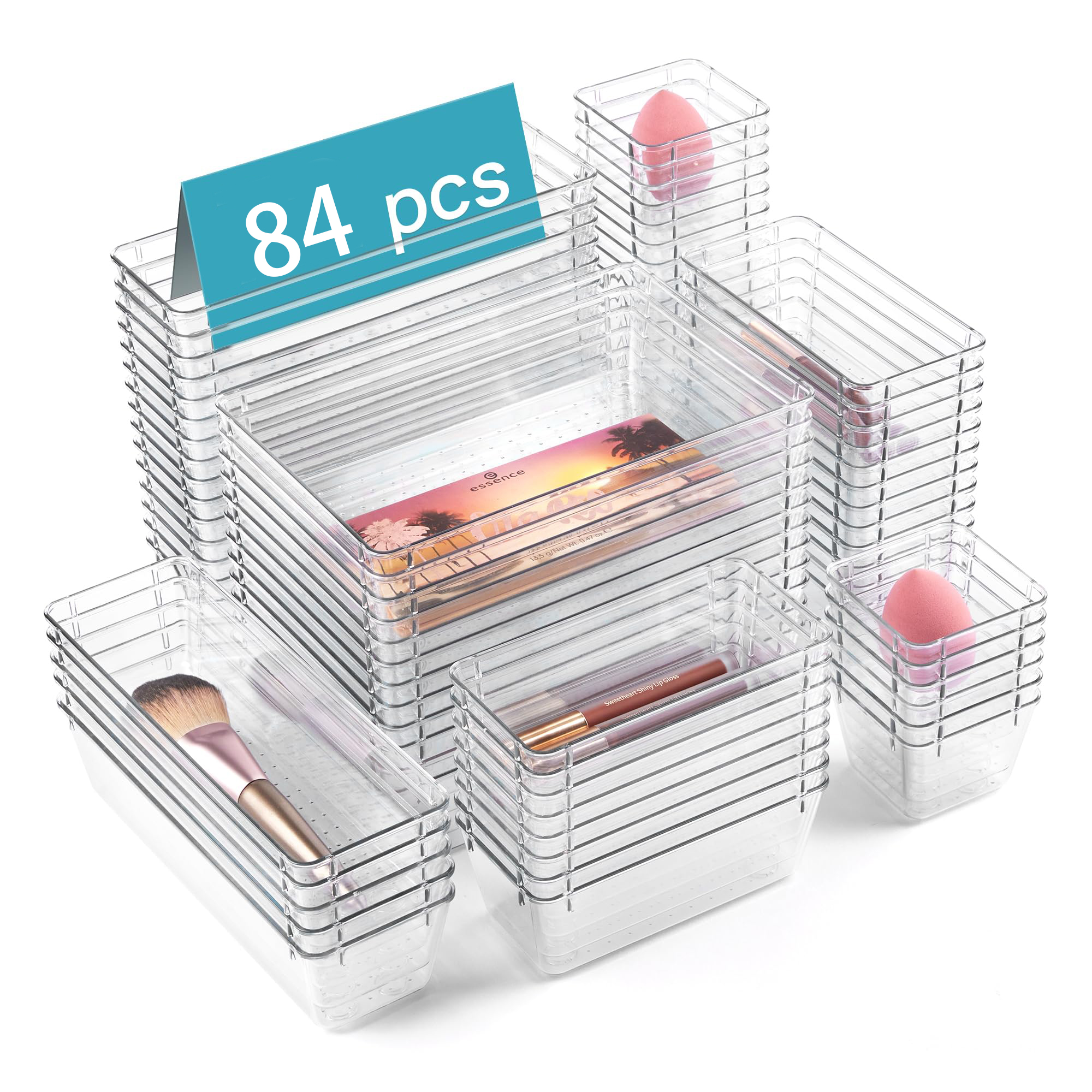 Suzhou Fangzhu Trade Co., Ltd. High Quality Wholesale Sleek and Stylish Storage 84PCS Drawers Organizer Kitchen Storage Organizer Drawer With Streamlined Look