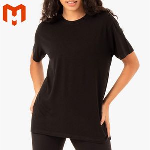 Women Customize Logo Workout Breathable Shorts Sleeve Tee Ladies High Quality Modal Soft Women Oversized Tee