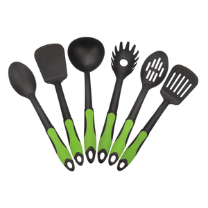 Wholesale Eco-friendly Nylon Cooking Utensils Slotted Spoon Soup Ladle Kitchen Tools Kitchenware Set