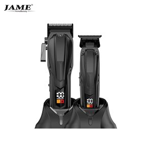 JAME Electric BLDC Hair Clipper COMBO for Men Brushless Motor Hair Clipper OEM with charging base and DLC Blades