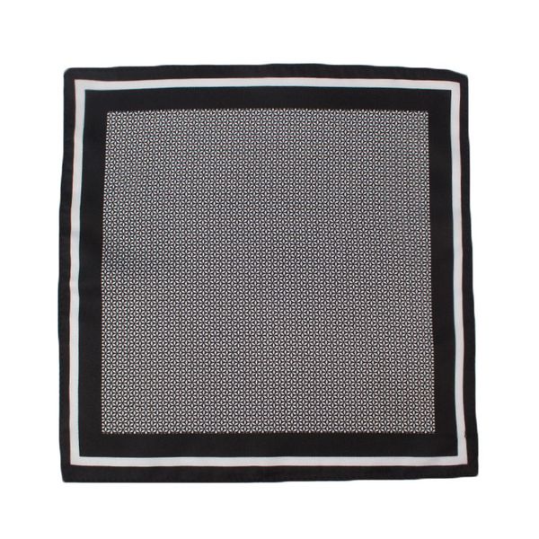 Man Dot Pattern Pocket Square Logo Custom Digital Print Purple Scarf Gift  Silk For Men