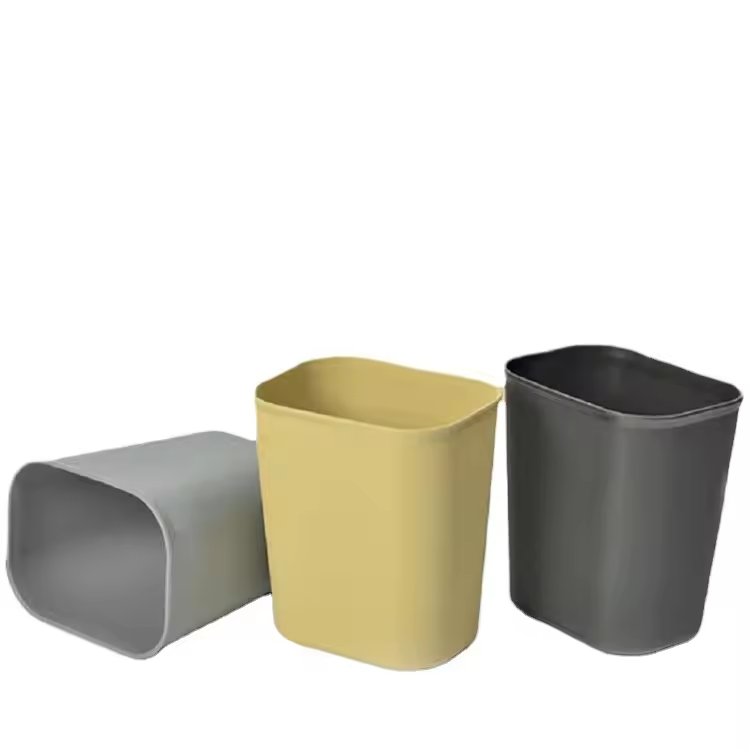 Flame Retardant Plastic Rectangle Waste Bin for Restaurant & Hotel Dustbin Supply