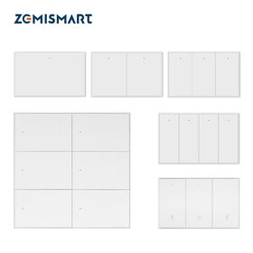 Huizhou Zhimei Interconnection Technology Co., Ltd. Zemismart Tuya Zigbee Wall Light Switch With Neutral Push Button Interruptor Wall Switches 1 2 3 4 6 Gangs Alexa Google Home