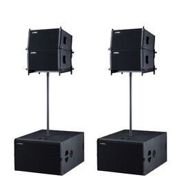 mini portable professional dual 15 inch active line array speakers