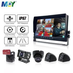 10.1 bsd 5 Channel Bus Monitor BSD Display Alarm Audio Driver Alert System Smart AI BSD Detection Reversing Aid Camera For Truck