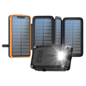 Original Factory New Products 2024 ODM 20000mAh Large Capacity 26800mAh Portable Solar Panel Charge USB C Solar Power Banks