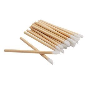 Factory direct sells nylon hair disposable bamboo lip gloss brush 50pcs/pack disposable brushes beauty brush kits