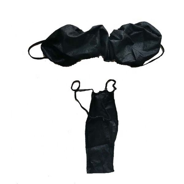 Fashion Hot Sell Bra And Panties Disposable Bikini non woven women's Thong Underwear for Spa Beauty Salon Panties