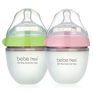 High Quality Newborn 5 oz 8 oz Flexy Silicone Baby Bottle Set Anti Colic Natural Feel Feeding Bottle Manufacturer