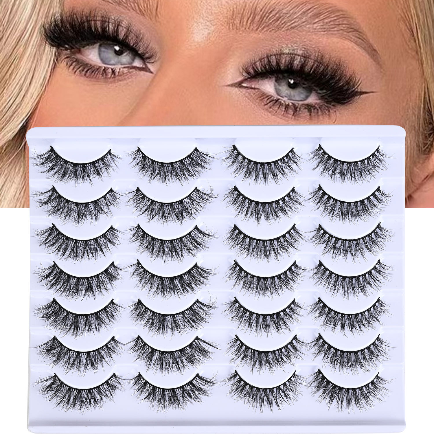 Jiangxi Ruilix Medical Technology Group Co., Ltd. 14 Pairs Mixed Style Natural Fluffy Synthetic False Eyelashes Eyelash Extensions