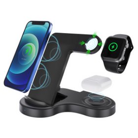 ARTSHOW 3 in 1 Fast Wireless Charger Magnetic for iphone mobile phone, earphone and watch OEM and Wholesale 15W Multi-functiona