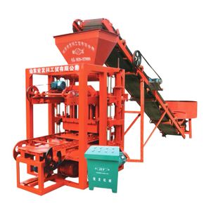 brick machine making automatic cement QTJ4-26 interlocking  block mold make a brique
