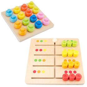 Custom wholesale Montessori teaching materials educational toys color matching game learning board educational maze