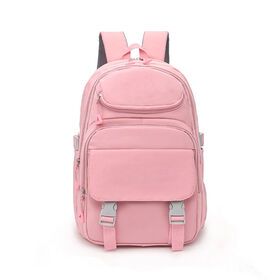 Custom Pink color Oxford girl backpacks Mochilas School Bags Backpacks