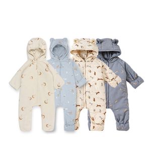 Baby infant rompers wholesale With a hat baby jumpsuit cotton fabric washable infant clothes suitable for winter