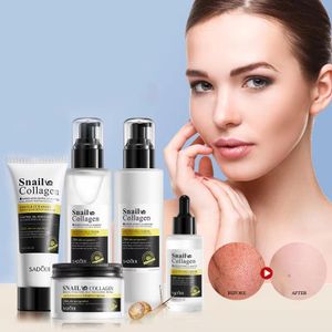 OEM SADOER Private Label Korean Cosmetics Skin Care Products Anti Aging Niacinamide Snail Collagen Face Skin Care Set Wholesale
