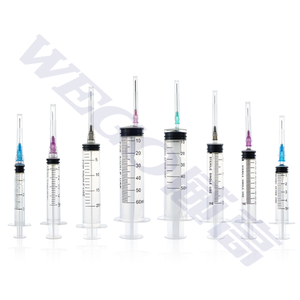 Medical consumables Disposable Plastic Sterile Luer Lock Syringes With Needle 1ml 3 ml 5ml 10ml 20ml 60ml