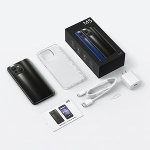 New M5 Big Screen 4GB+128GB 8GB+128GB Cheap cellphone Type-C 5999mah mobile phone Smart AI 5G Android 12 Smartphone